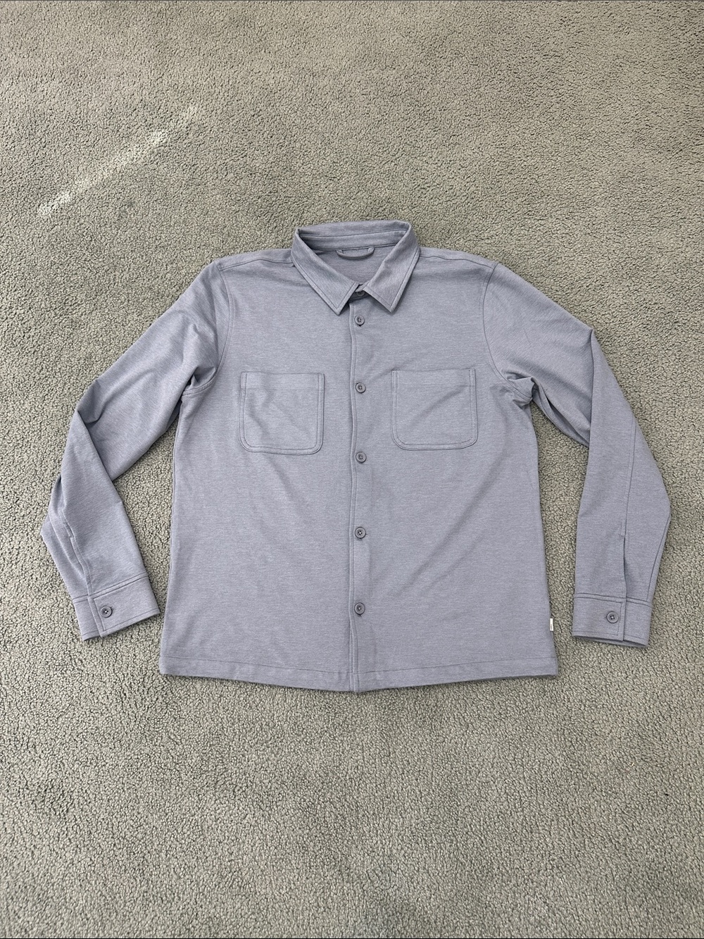 Vuori Coronado Button Shirt Jacket, Mens Size L?, Light blue